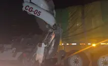 Choque de tráiler deja dos heridos en la Carretera Saltillo-Monterrey