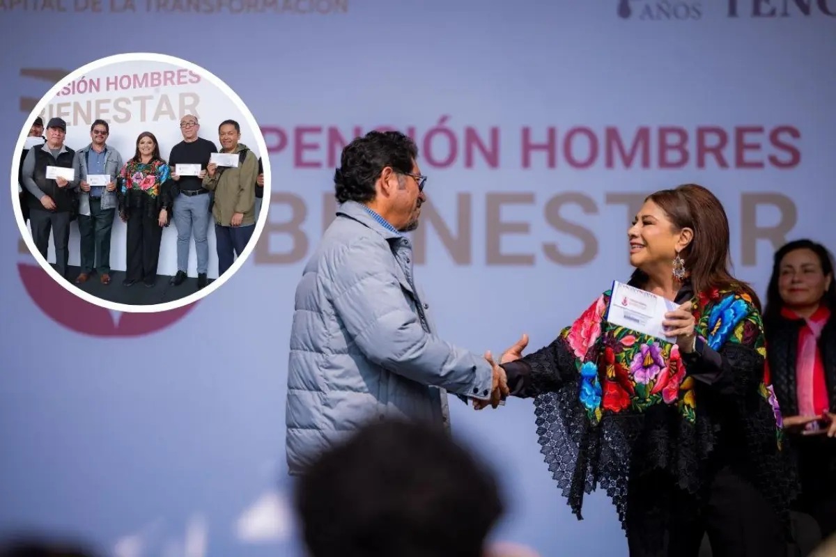 Clara Brugada garantiza ingreso mínimo vital para adultos mayores. Foto: Gobierno CDMX l Canva
