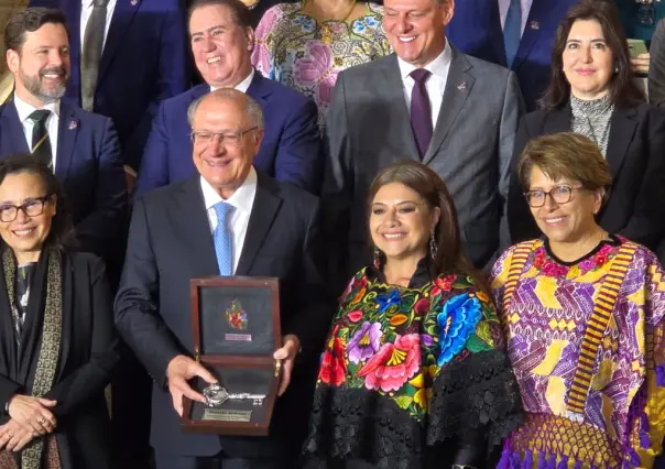 CDMX abre sus puertas a Brasil: Clara Brugada entrega las llaves de la ciudad a Geraldo Alckmin