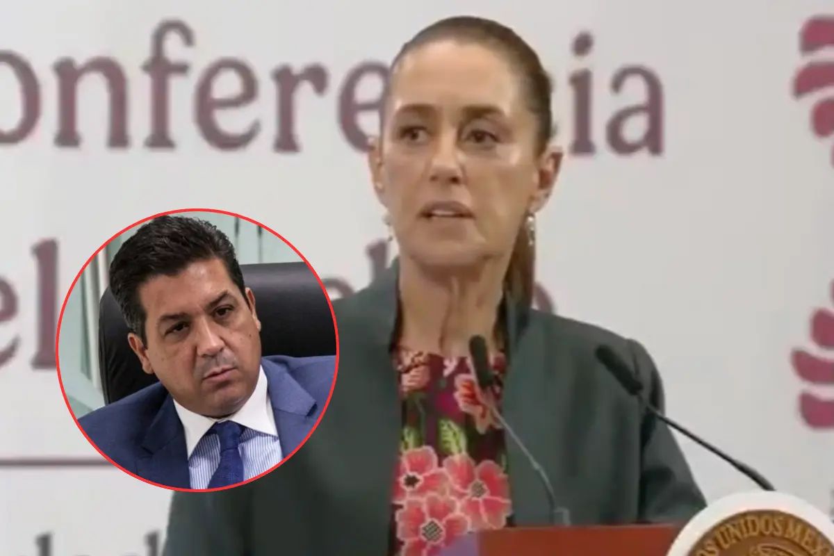 La presidenta de México evitó hacer un posicionamiento respecto al presunto desfalco en la Secretaría de Salud de Tamaulipas atribuido al ex gobernador Francisco García Cabeza de Vaca. Foto: Ramón Sánchez