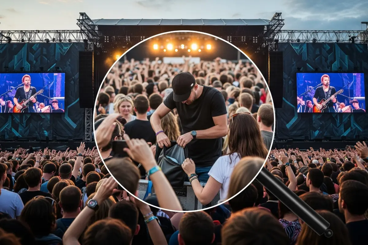 Nuevo modo de robo en conciertos. Foto: IA