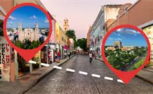 Cómo ir de la Plaza Grande al Paseo de Montejo en Mérida por la ruta más rápida