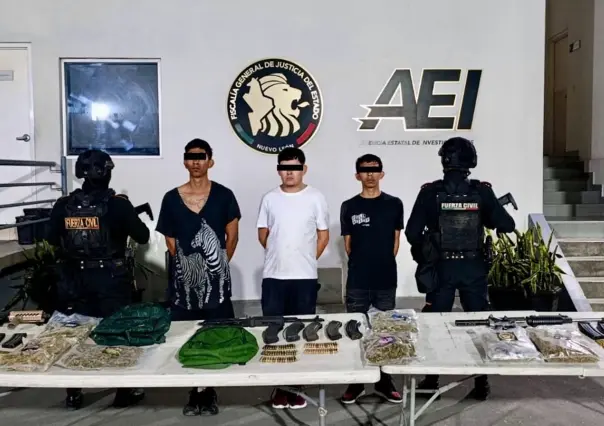 Detienen a tres hombres armados en la colonia Independencia