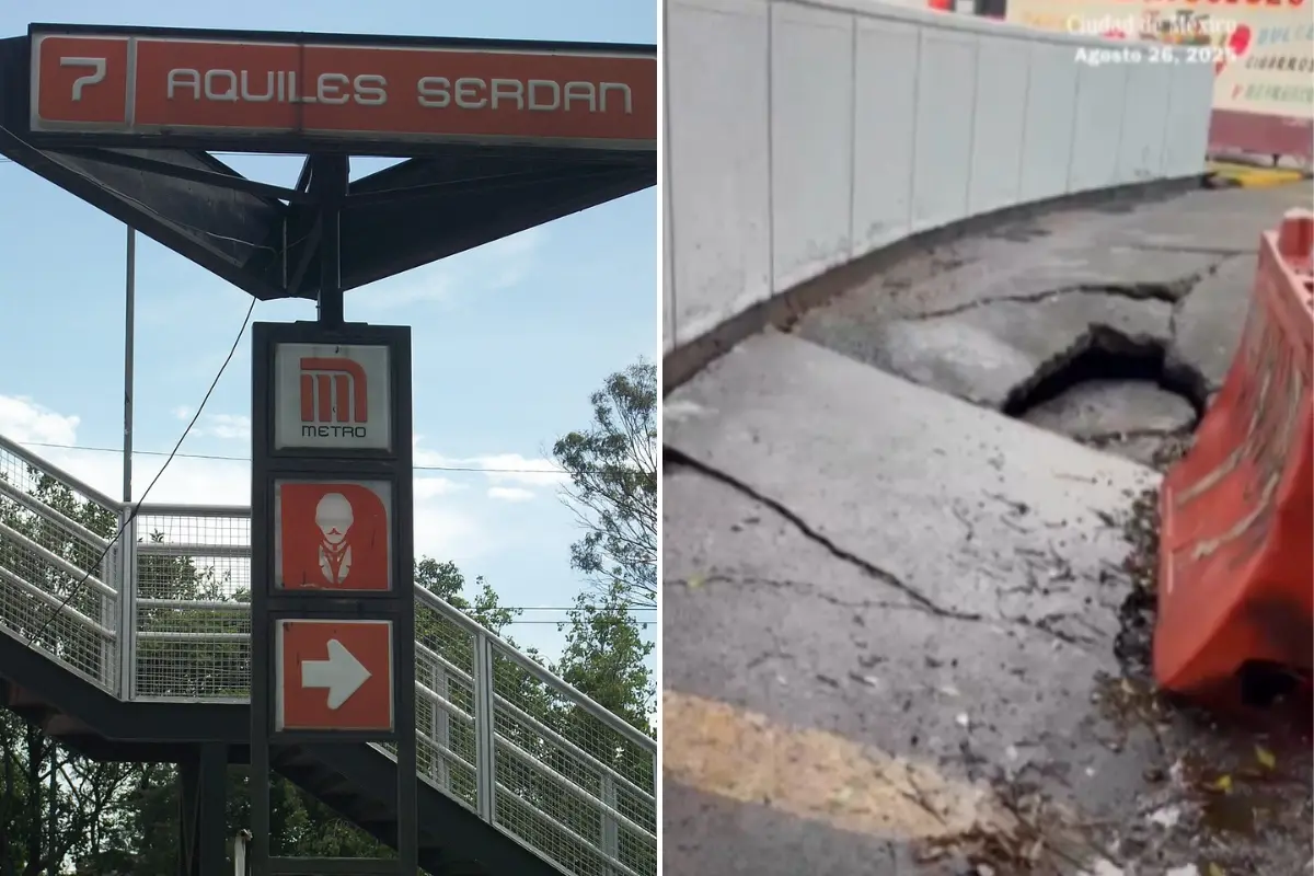 Estación del Metro Aquiles Serdán. Foto: @metrocdmx | Canva