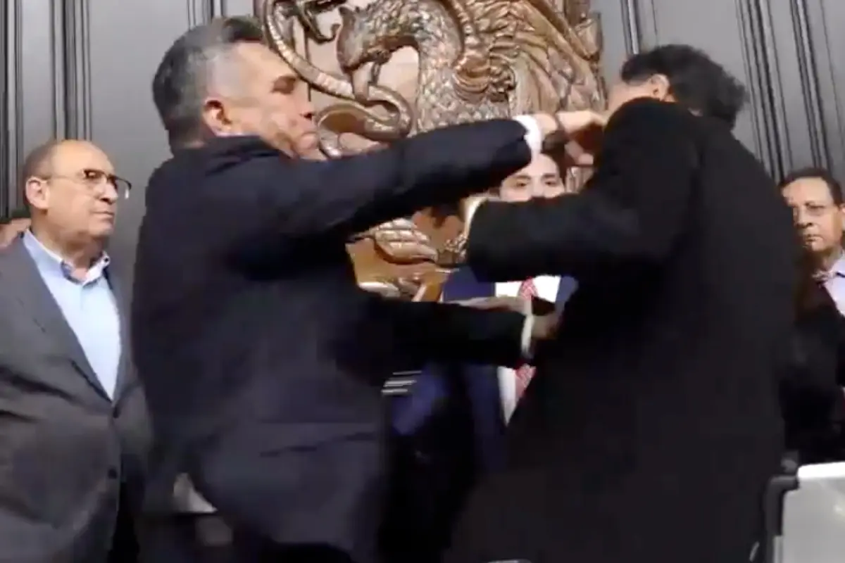 Altercado entre Alito Moreno y Gerardo Fernández Noroña en el Senado Foto: X(Twitter) @senadomexicano