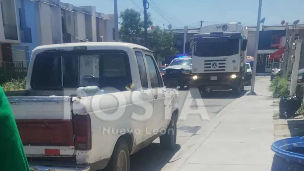 Hallan a bebé sin vida en camión recolector de basura en Escobedo