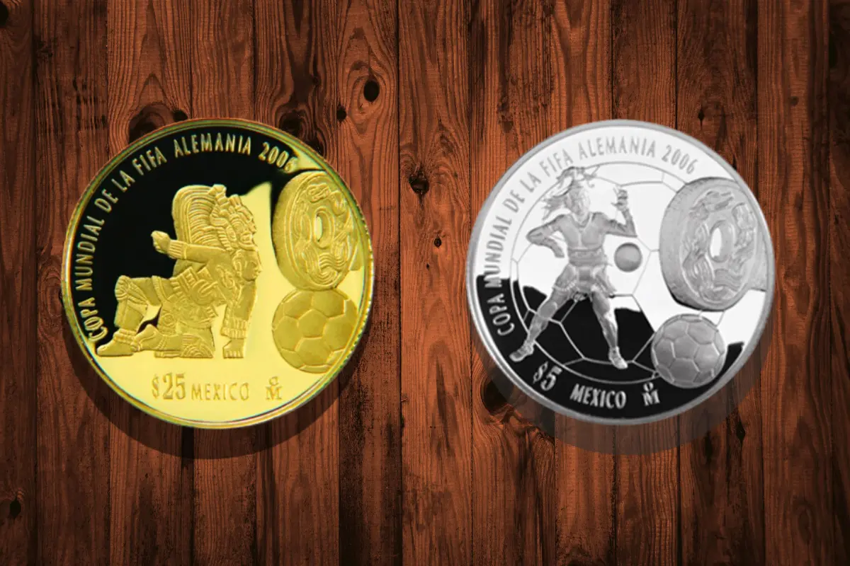México celebra su participación en el Mundial de Alemania con monedas que pueden alcanzar un valor de hasta 12,000 pesos. Foto: Canva