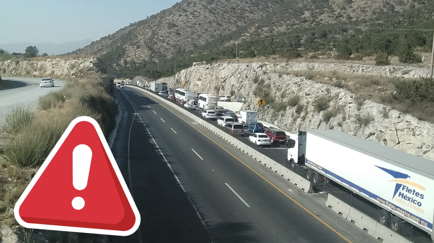 Esto es lo que debes saber del bloqueo en la Carretera 57 / Foto: Lo que pasa en la carretera 57 | Canva