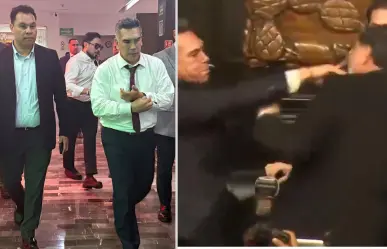 Alito vs. Noroña: diputado de Durango escolta a líder del PRI tras pelea en el Senado