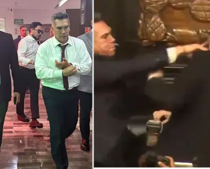 Alito vs. Noroña: diputado de Durango escolta a líder del PRI tras pelea en el Senado