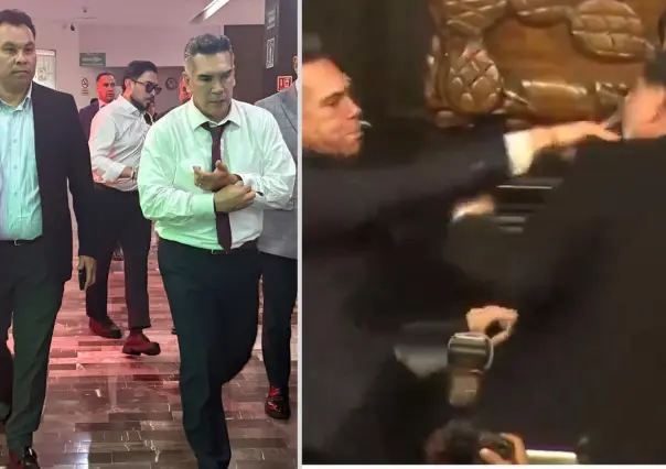 Alito vs. Noroña: diputado de Durango escolta a líder del PRI tras pelea en el Senado