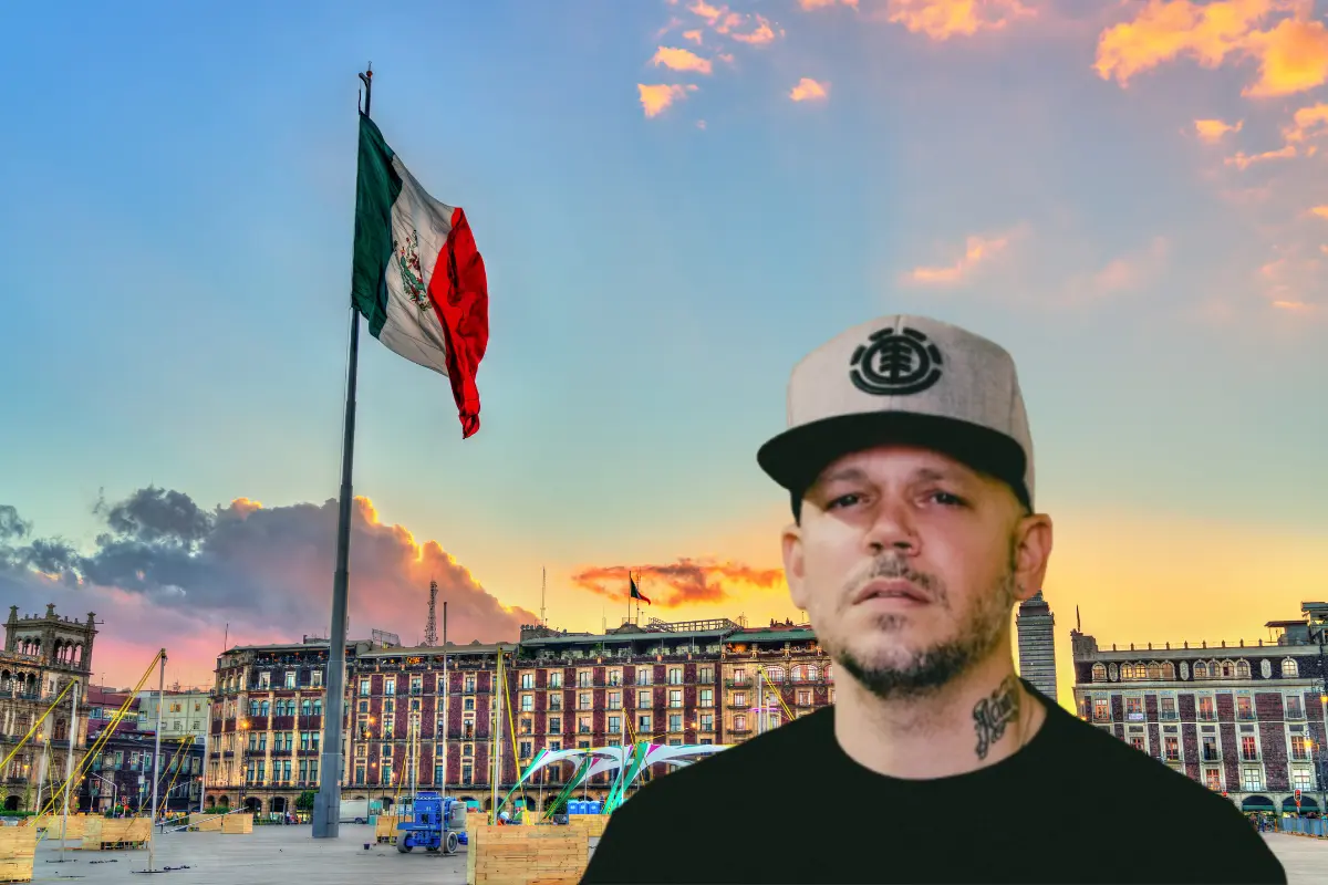 Residente, el Zócalo de CDMX. Foto: Instagram | Canva