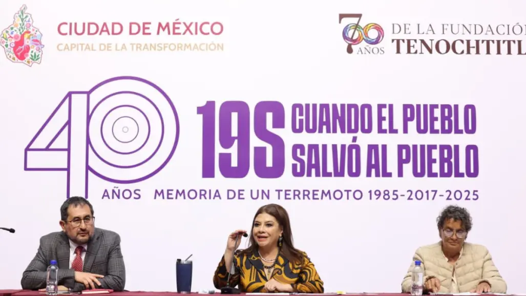 A 40 años del sismo de 1985, la CDMX honra a víctimas y héroes anónimos