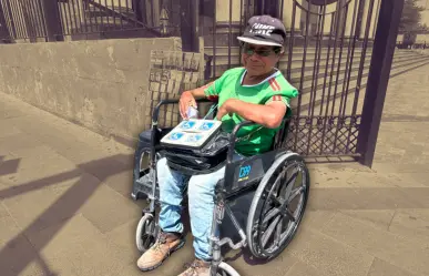 Adulto mayor pide apoyo para conseguir silla de ruedas en Monterrey