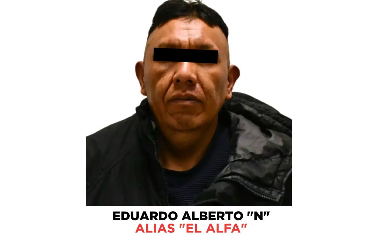 Eduardo Alberto N, Alias El Alfa. Foto: X/ @FiscaliaEdomex (Canva)
