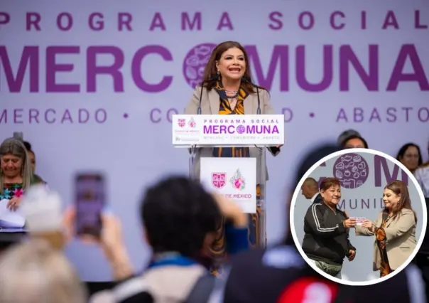 Clara Brugada lanza Mercomuna, el programa que beneficiará a mercados y tienditas en la CDMX