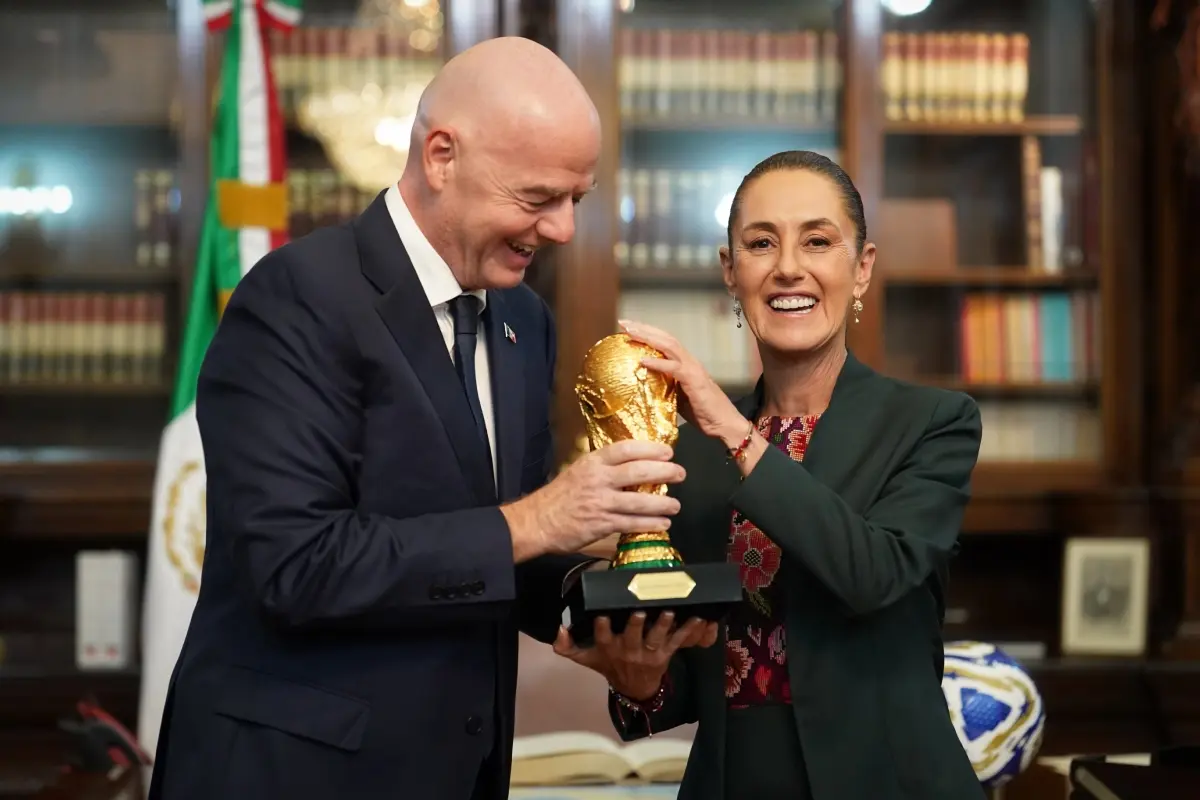Gianni Infantino y Claudia Sheinbaum Foto: X(Twitter) @Claudiashein