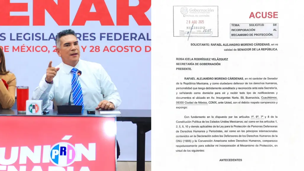 Alito Moreno presenta denuncia contra Noroña tras riña en el Senado