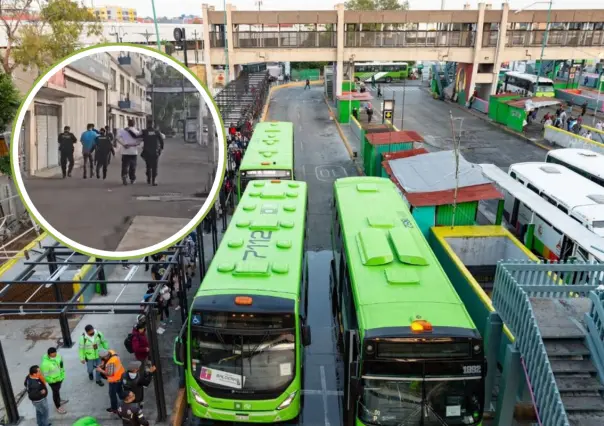 Escándalo en Metro Pantitlán: hombre lanza orines a transeúntes y es detenido