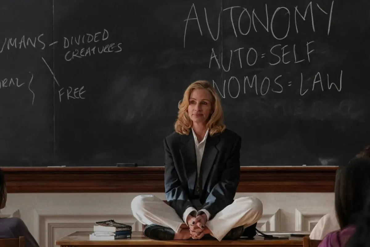 Julia Roberts en “After the Hunt” (Foto: IG @afterthehuntmovie, @amazonmgmstudios / Canva)