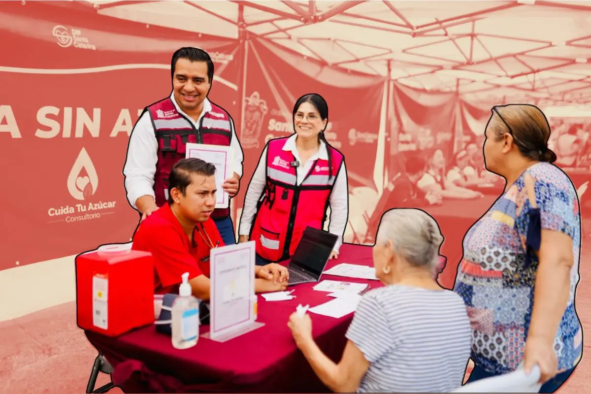 Los abuelitos disfrutaron de una comida especial ofrecida por el Gobierno Municipal Foto: Gobierno de Santa Catarina