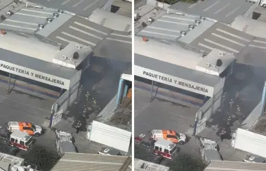 Incendio de camión estacionado moviliza cuerpos de auxilio en colonia Bellavista en Monterrey