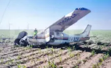 Cae avioneta al sur de Reynosa; muere una persona y otra resulta herida