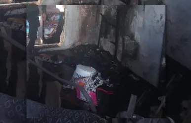 Incendio en Kanasín por un cortocircuito; rescatan a madre e hijo