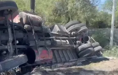 Accidente en la Carretera a Laredo moviliza a cuerpos de auxilio en Apodaca