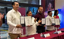 Firman convenio Patronato CULTUR y las secciones 33 y 57 del SNTE en Yucatán Firman convenio Patronato CULTUR y las secciones 33 y 57 del SNTE en Yucatán
