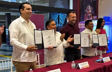 Firman convenio Patronato CULTUR y las secciones 33 y 57 del SNTE en Yucatán