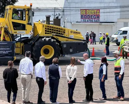 Entra en operación nuevos trenes para la repavimentación en el oriente del Edomex