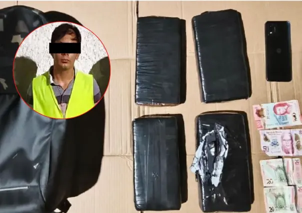 Operativo en Carretera Nacional concluye con captura de hombre con droga