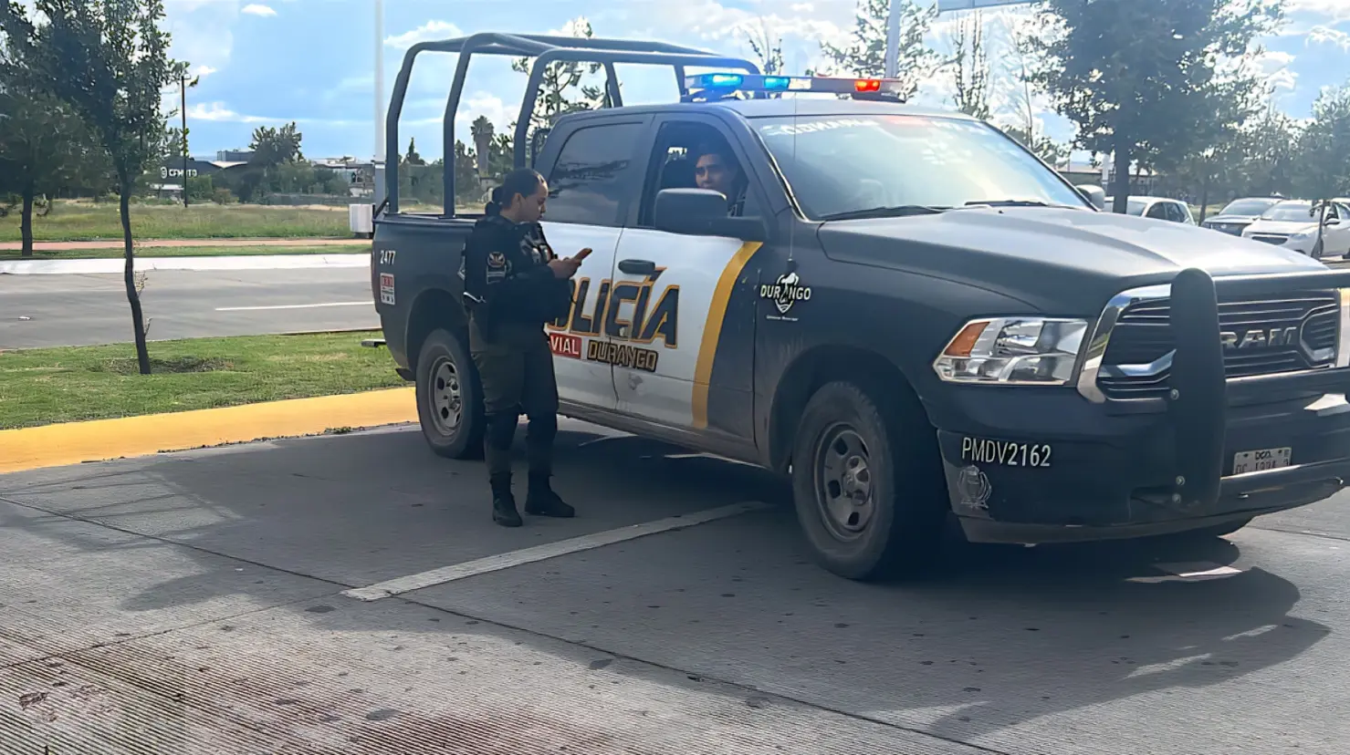 Muere policía vial de Durango atropellado en Operativo Radar | Foto : Especial