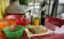 En este negocio local de Ciudad Victoria venden tacos de barbacoa al estilo veracruzano