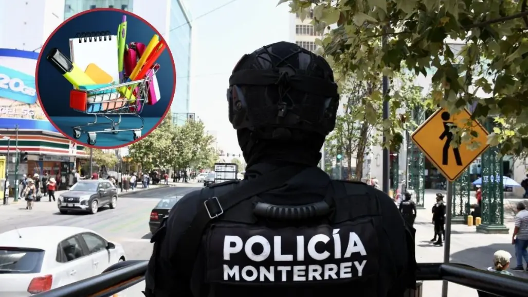 Monterrey refuerza seguridad en zonas comerciales por compras escolares