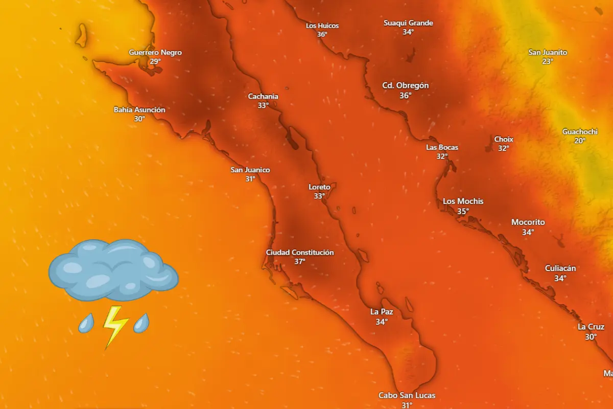 La humenadad y el calor extremo ha cauado lluvias eléctricas puntuales en distintas partes del estado.