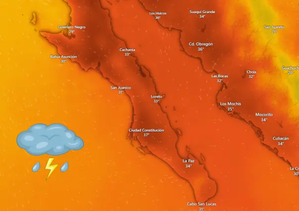 Comondú y Mulegé alcanzarán los 40 °C HOY; así estará el clima en BCS