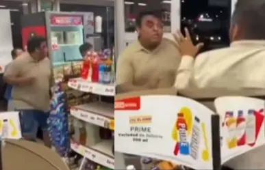 Hombres se agarran a golpes en una tienda de conveniencia de Cabo San Lucas