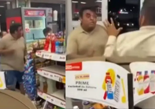 Hombres se agarran a golpes en una tienda de conveniencia de Cabo San Lucas