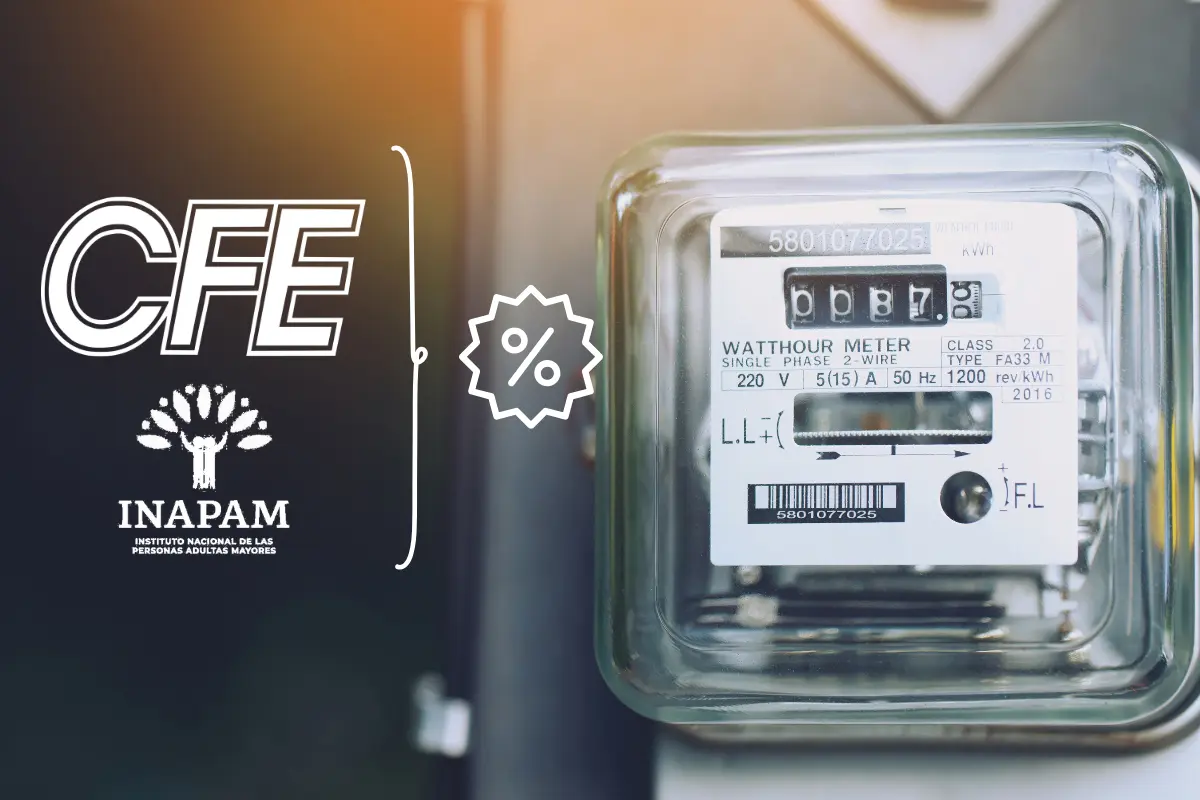 Beneficiarios de INAPAM pueden acceder a descuentos en su recibo de luz, según la información de la CFE. Foto: Canva