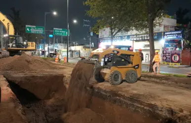 Terminan reparación de socavón en Zaragoza y liberan la vialidad
