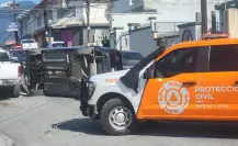 Movilización en Monterrey por accidente vial en la Colonia Independencia