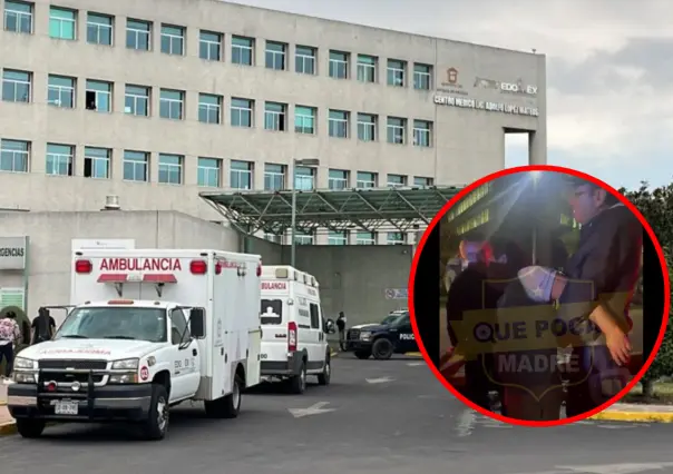 VIDEO | Trabajadores de hospital en Toluca fueron detenidos en estado de ebriedad
