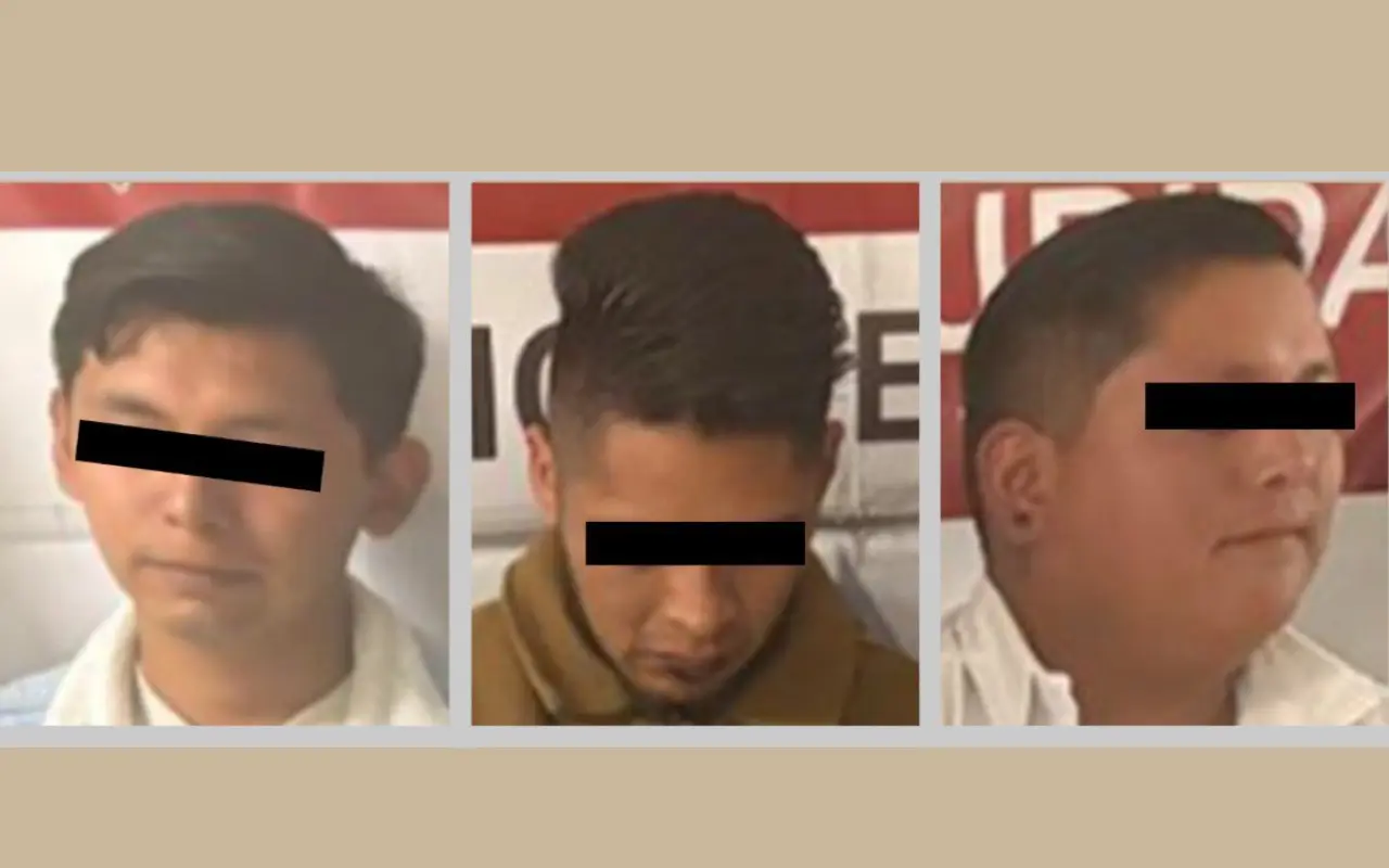 Aldo “N”, Iván “N” y Gerardo “N”. Foto: X/ @SS_Edomex (Canva)