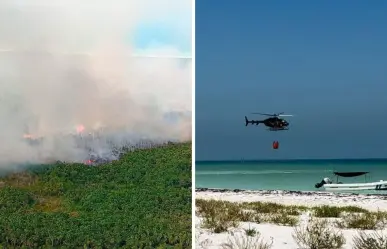 Incendio forestal en Holbox es liquidado en su totalidad tras varios días activo