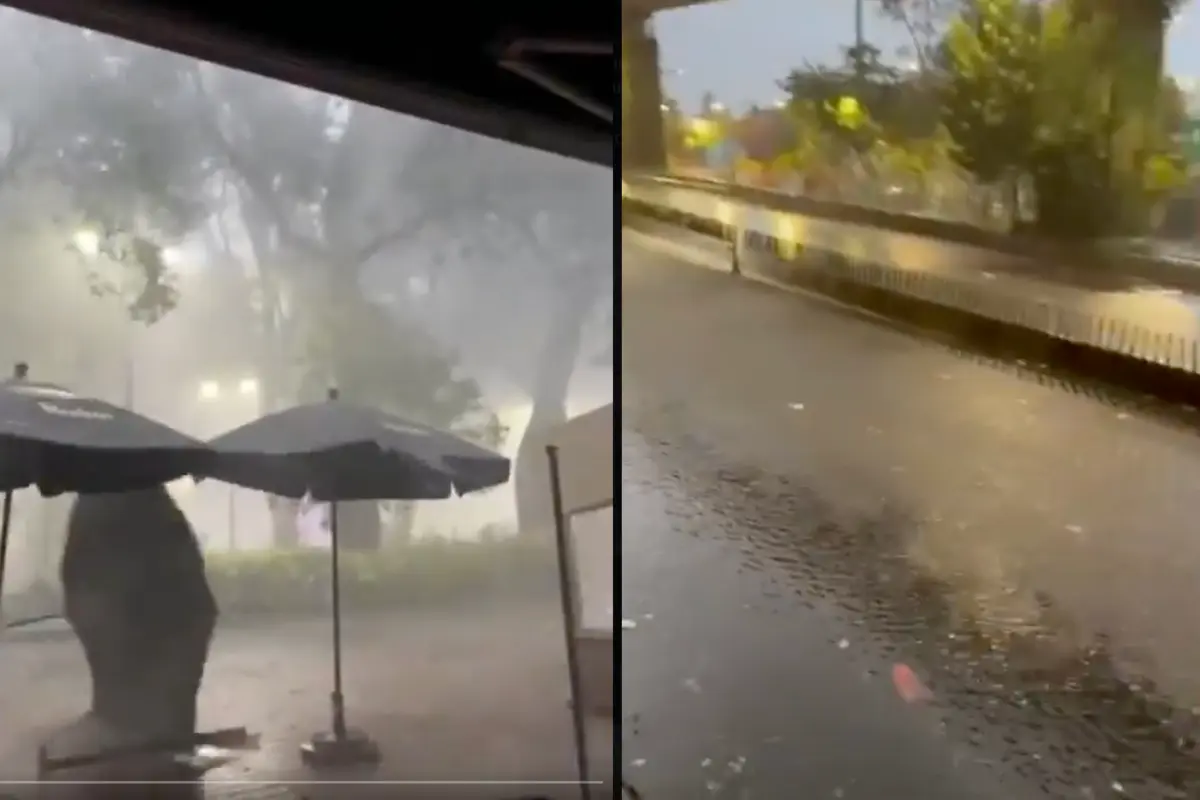 Se registra inundaciones en sur de la CDMX. Foto: X @esprimeralinea