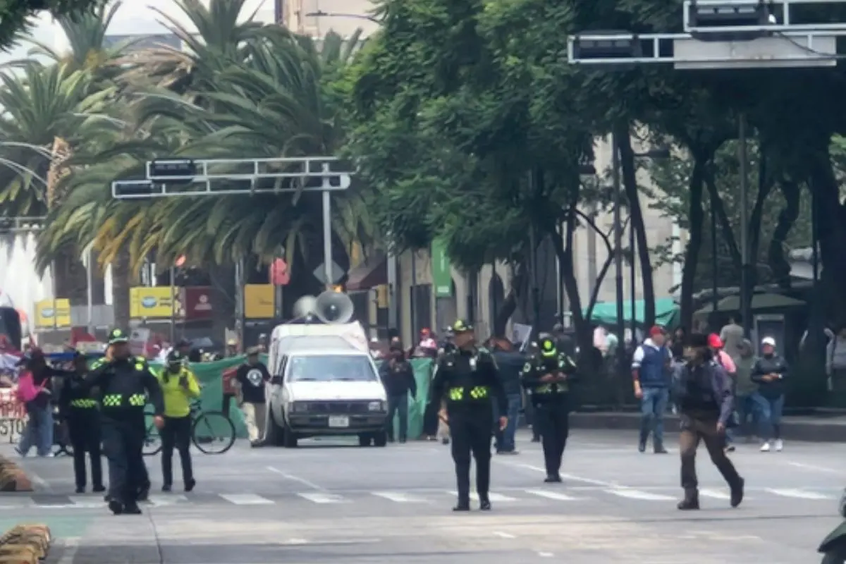 Marcha en CDMX. Foto: X (@OVIALCDMX)