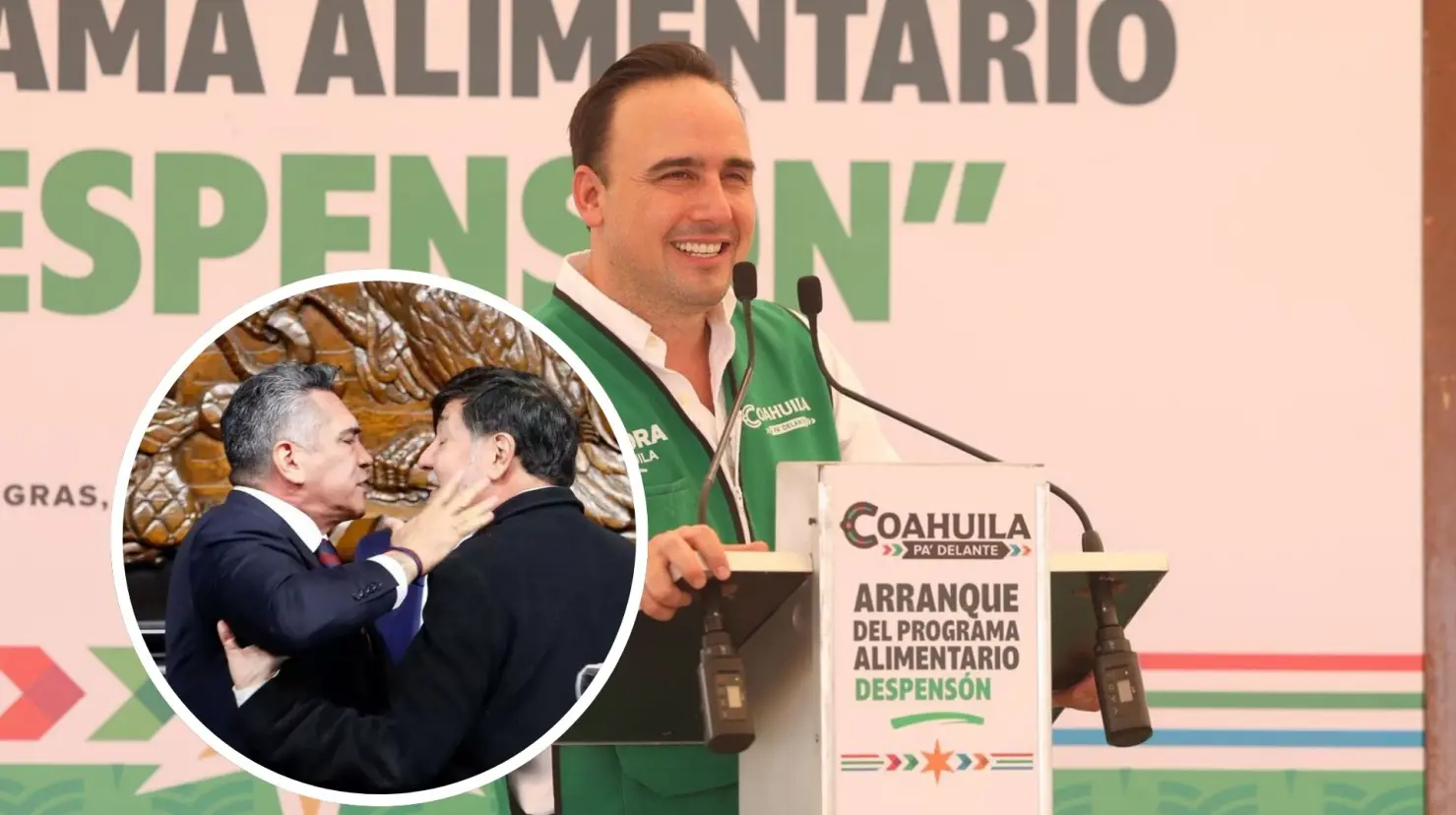 El gobernador Manolo Jiménez habló sobre el enfrentamiento entre Alito Moreno y Gerardo Fernández Noroña. (Fotografía: Gobierno de Coahuila | Expansión)