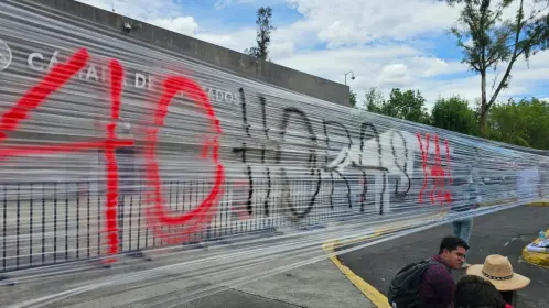 Manifestación en San Lázaro: exigen reducción inmediata de jornada laboral a 40 horas